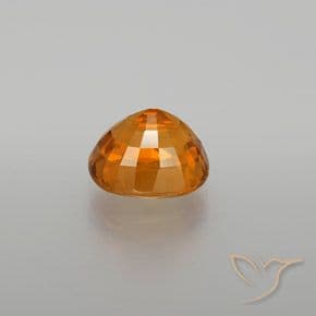 3.07ct Natural Deep Orange Sapphire, Oval Cut, 8.4x7.3 mm