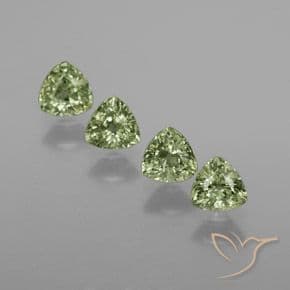 1.71ct Light Forest Green Sapphire, Trillion, 4.5x4.5 mm
