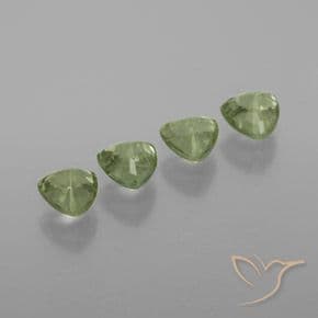 1.71ct Light Forest Green Sapphire, Trillion, 4.5x4.5 mm