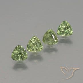 1.46ct Natural Forest Green Sapphire, Trillion, 4.3x4.3 mm