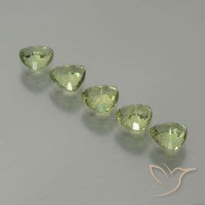 1.82ct Natural Medium Green Sapphire, Trillion, 4.5x4.5 mm