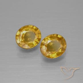 1.52ct Natural Medium-Dark Golden Sapphire, Oval Cut, 6x5 mm