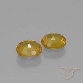 1.52ct Natural Medium-Dark Golden Sapphire, Oval Cut, 6x5 mm