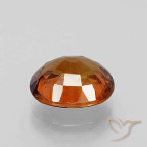 4.98ct Natural Fire Orange Sapphire, Oval Cut, 10.6x9.3 mm