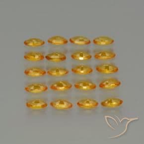 4.40ct Deep Orange-Gold Sapphire, Marquise, 5.1x2.6 mm