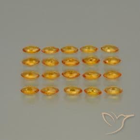 3.80ct Deep Orange-Gold Sapphire, Marquise, 5.1x2.6 mm
