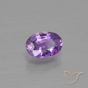 0.54ct Medium Pink Violet Sapphire, Oval Cut, 5.9x4.1 mm