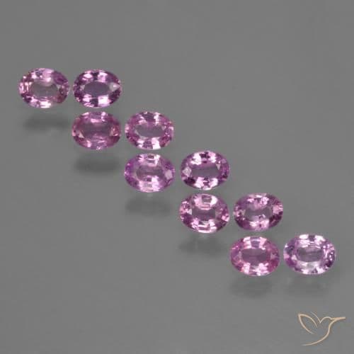 2.11ct Intense Pinkish Purple Sapphire, Oval Cut, 4.1x3.2 mm