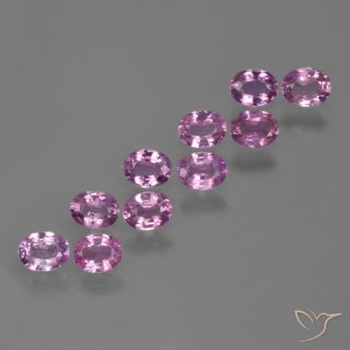 2.11ct Intense Pinkish Purple Sapphire, Oval Cut, 4.1x3.2 mm