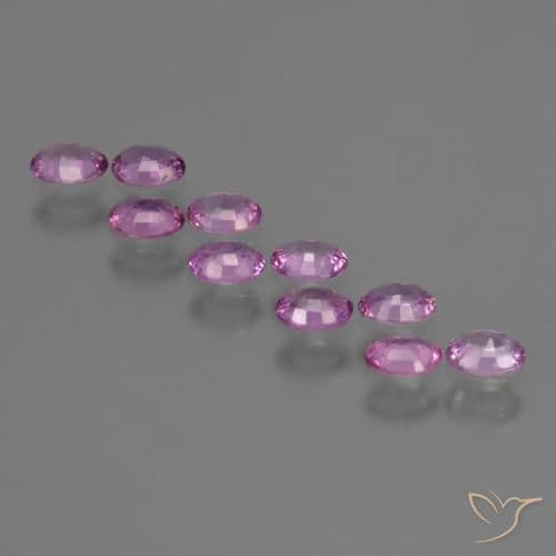 2.11ct Intense Pinkish Purple Sapphire, Oval Cut, 4.1x3.2 mm