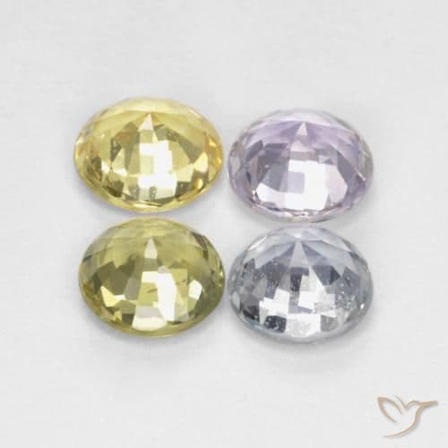 2.67ct Natural Multicolor Sapphire, Round Cut, 5.20 mm