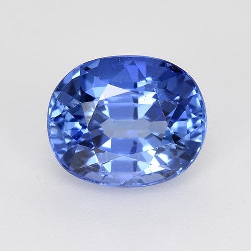 2.32ct Natural Medium Dark Blue Sapphire, Oval Cut, 8x6.6 mm