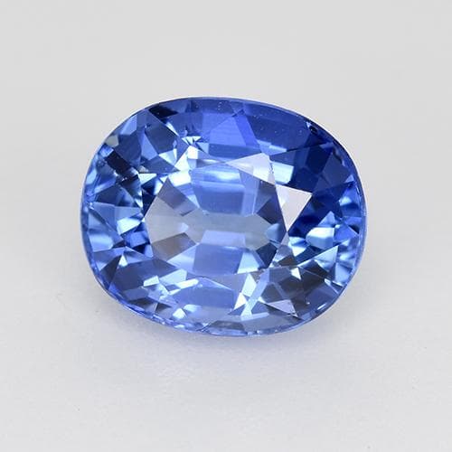 2.32ct Natural Medium Dark Blue Sapphire, Oval Cut, 8x6.6 mm