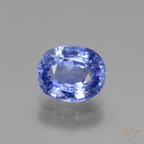 2.63ct Natural Pastel Blue Sapphire, Oval Cut, 8.5x7 mm
