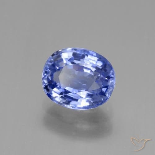 2.63ct Natural Pastel Blue Sapphire, Oval Cut, 8.5x7 mm