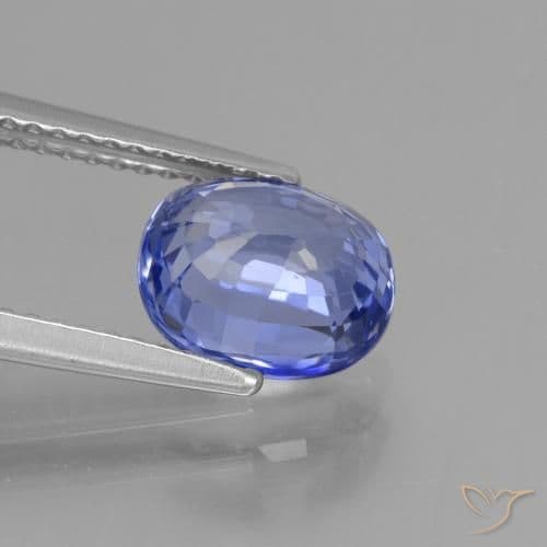 2.63ct Natural Pastel Blue Sapphire, Oval Cut, 8.5x7 mm