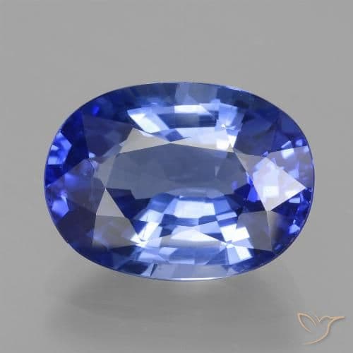 4.07ct Medium Navy Blue Sapphire, Oval Cut, 8.9x7.8 mm