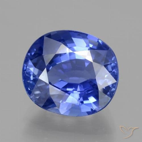 5.67ct Cornflower Blue Sapphire, Oval Cut, 11.2x9.9 mm