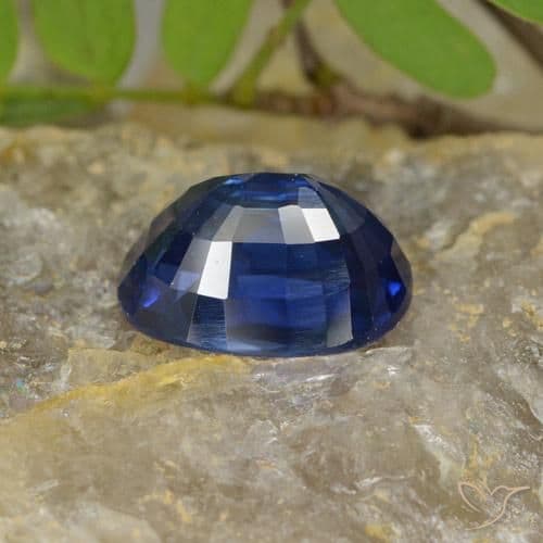 4.96ct Natural Navy Blue Sapphire, Oval Cut, 11.1x8.6 mm