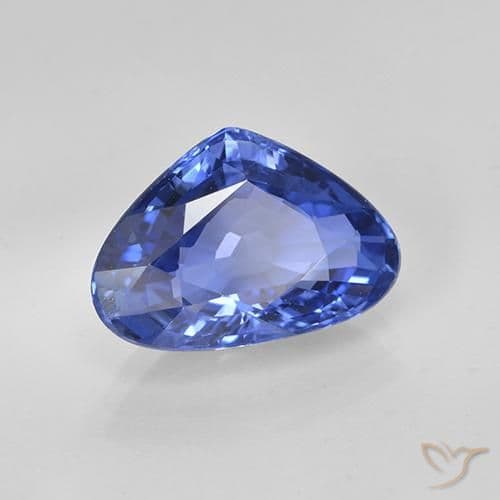 5.40ct Cornflower Blue Sapphire, Pear Shape, 13.1x9.1 mm