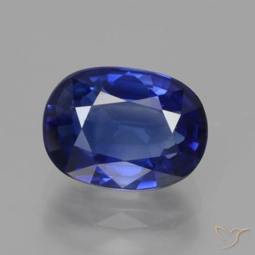 3.34ct Natural Royal Blue Sapphire, Oval Cut, 9.3x6.9 mm