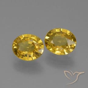 1.29ct Natural Golden Sapphire, Oval Cut, 6x5 mm