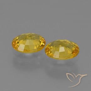 1.29ct Natural Golden Sapphire, Oval Cut, 6x5 mm