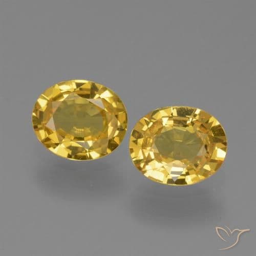 0.75ct Dark Orange-Gold Sapphire, Oval Cut, 5.9x5.2 mm