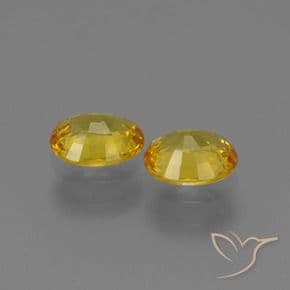 1.43ct Natural Yellow Sapphire, Oval Cut, 6x5 mm