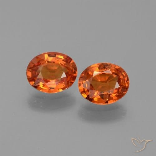 0.80ct Natural Orange Brown Sapphire, Oval Cut, 6.1x5 mm