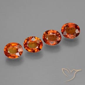 3.03ct Natural Fire Orange Sapphire, Oval Cut, 6.1x5.1 mm