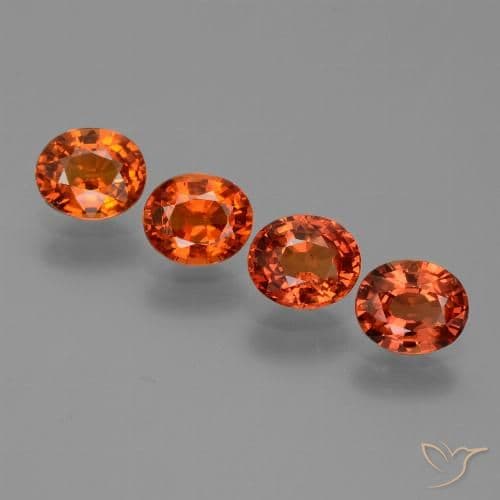 0.80ct Natural Orange Brown Sapphire, Oval Cut, 6.1x5 mm
