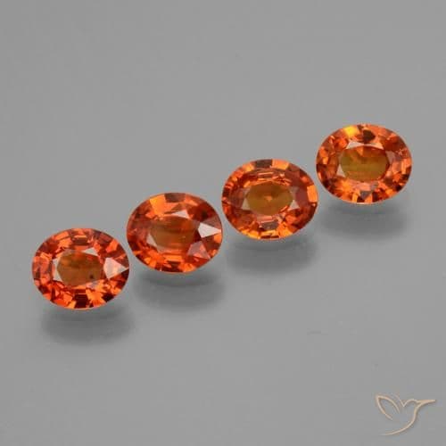 2.80ct Natural Fire Orange Sapphire, Oval Cut, 5.9x5 mm