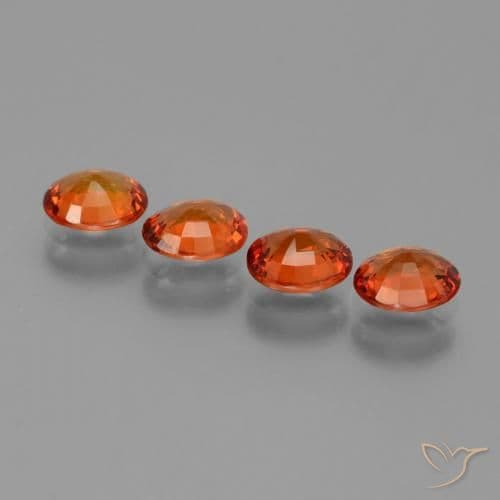 2.80ct Natural Fire Orange Sapphire, Oval Cut, 5.9x5 mm