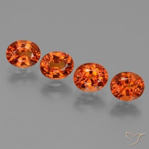 3.19ct Natural Reddish Orange Sapphire, Oval Cut, 5.8x4.9 mm