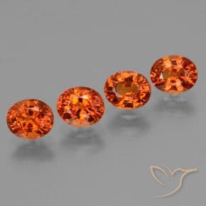 3.19ct Natural Reddish Orange Sapphire, Oval Cut, 5.8x4.9 mm