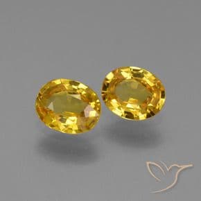 1.31ct Natural Golden Sapphire, Oval Cut, 6x4.9 mm