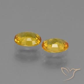 1.31ct Natural Golden Sapphire, Oval Cut, 6x4.9 mm