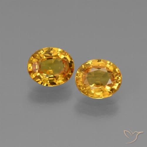 2.49ct Natural Dark Golden Sapphire, Oval Cut, 5.7x4.8 mm