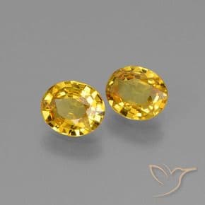 1.23ct Natural Golden Sapphire, Oval Cut, 5.8x4.9 mm