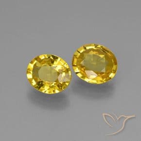 1.30ct Light Honey Yellow Sapphire, Oval Cut, 5.9x5 mm