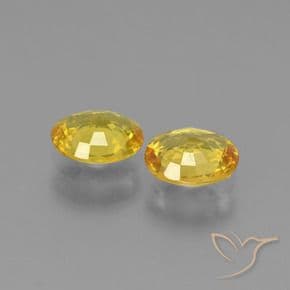 1.30ct Light Honey Yellow Sapphire, Oval Cut, 5.9x5 mm