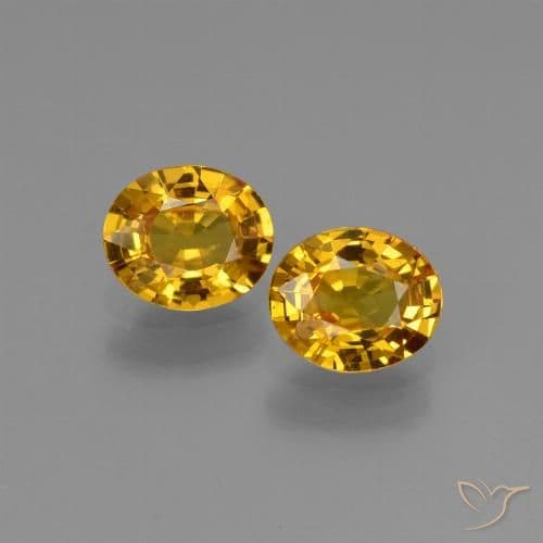 2.78ct Dark Orange-Gold Sapphire, Oval Cut, 5.7x4.7 mm