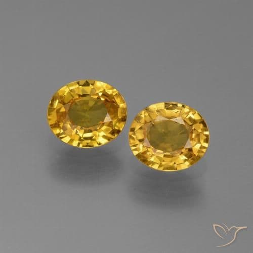 2.49ct Natural Dark Golden Sapphire, Oval Cut, 5.7x4.8 mm