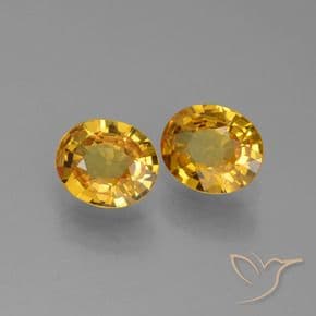 1.33ct Natural Deep Gold Sapphire, Oval Cut, 6x5.1 mm