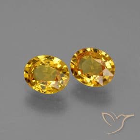 1.43ct Natural Deep Golden Orange Sapphire, Oval Cut, 6x5 mm