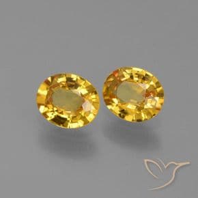1.30ct Natural Golden Sapphire, Oval Cut, 5.9x4.9 mm