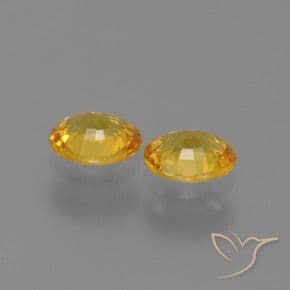1.30ct Natural Golden Sapphire, Oval Cut, 5.9x4.9 mm