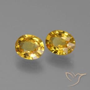 1.36ct Natural Yellow Sapphire, Oval Cut, 6.2x5 mm