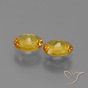 1.36ct Natural Yellow Sapphire, Oval Cut, 6.2x5 mm